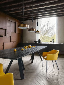 KI XL - Rectangular wooden table with metal base by Ronda Design - view 3